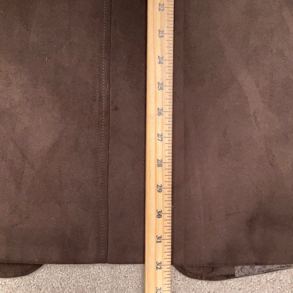 Ralph Lauren Blazer Mens 40L Brown Faux Suede 2-Button Minimalist Sport Coat - Picture 10 of 11